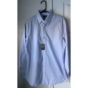 J Crew Ludlow Premium Dress Shirt Mens 15.5 Blue Button Down Cotton BU902